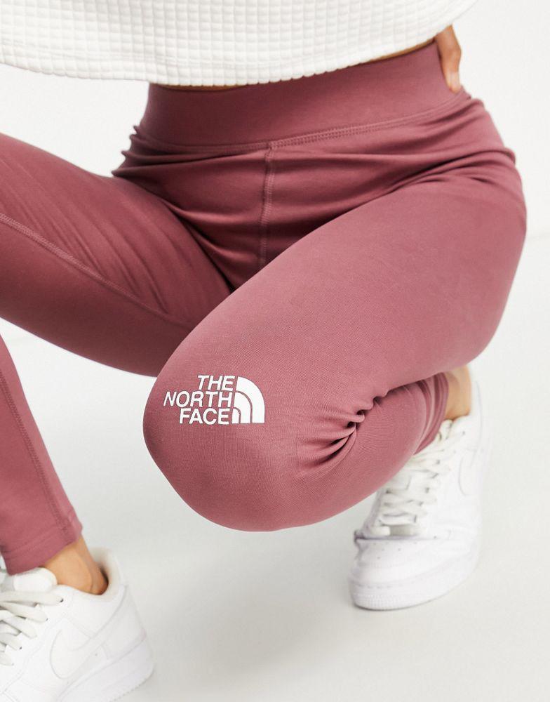 商品The North Face|The North Face Interlock cotton high waist leggings in pink,价格¥403,第5张图片详细描述