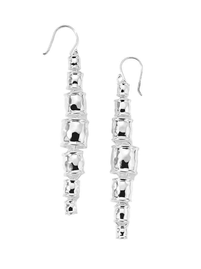商品Ippolita|925 Classico Hammered Fat Barrel Bead Graduated Drop Sterling Silver Earrings,价格¥4459,第1张图片