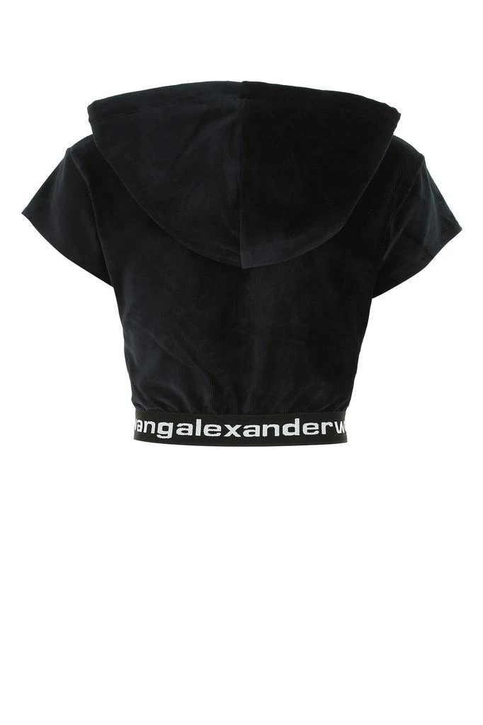 商品Alexander Wang|Black stretch chenille sweatshirt,价格¥1609,第1张图片