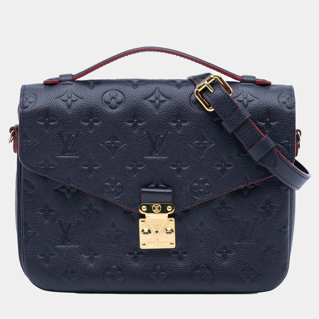商品[二手商品] Louis Vuitton|Louis Vuitton Blue Monogram Empreinte Leather Pochette Metis Bag,价格¥20720,第1张图片