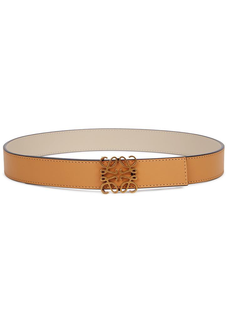 商品Loewe|Anagram light brown reversible leather belt,价格¥2895,第1张图片