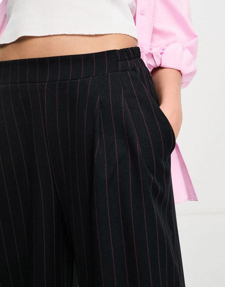商品ASOS|ASOS DESIGN wide leg trouser in stripe,价格¥171,第3张图片详细描述