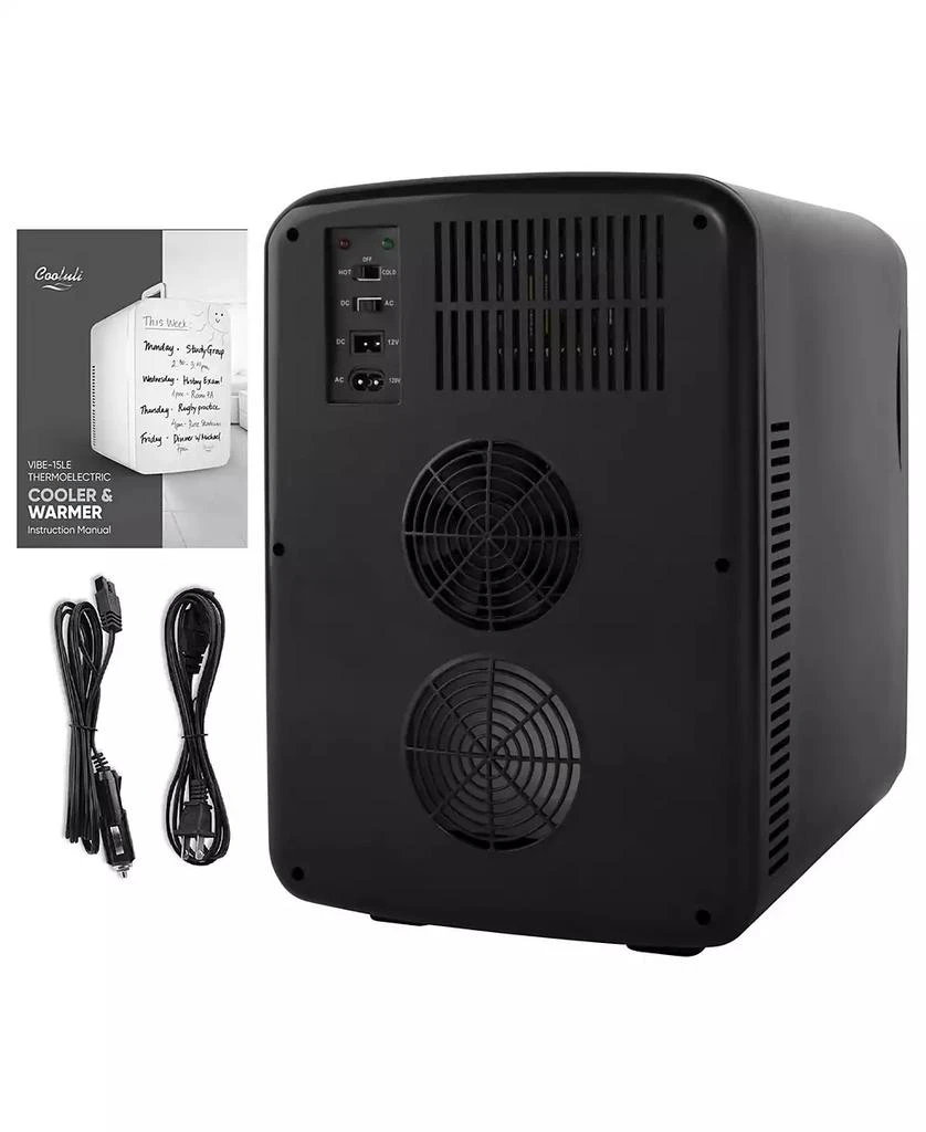 商品Cooluli|Vibe-15LE Compact Thermoelectric Cooler And Warmer Mini Fridge,价格¥673,第2张图片详细描述