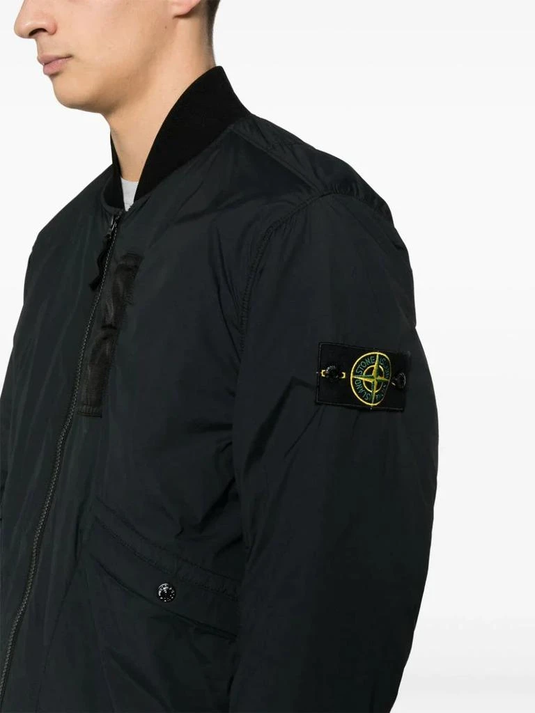 商品Stone Island|STONE ISLAND Men Logo Patch Zip-Up Jacket,价格¥6672,第4张图片详细描述