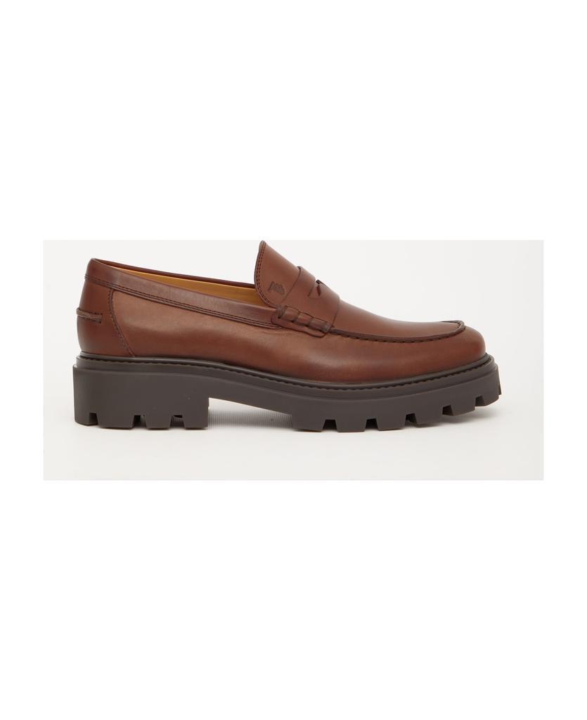 Brown Leather Loafers商品第1张图片规格展示