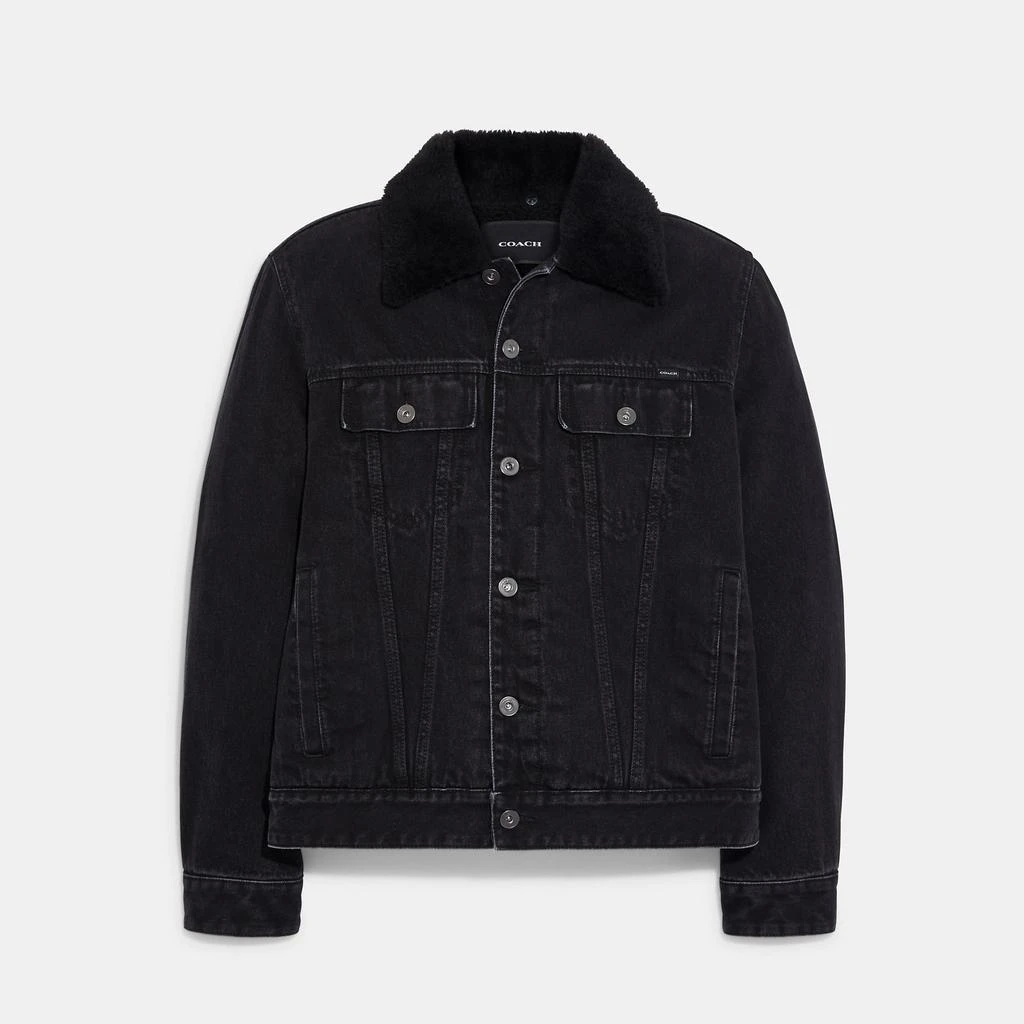 商品Coach|Coach Outlet Denim Jacket With Sherpa Lining,价格¥1856,第1张图片