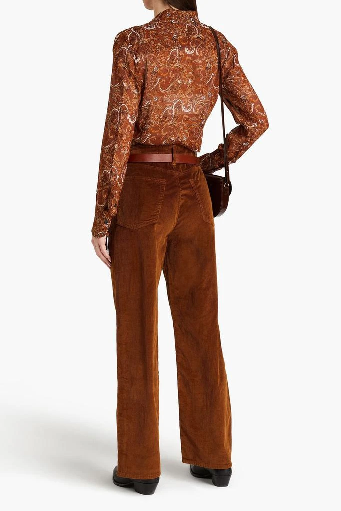 商品Rag & Bone|Logan cotton-blend corduroy wide-leg pants,价格¥737,第3张图片详细描述