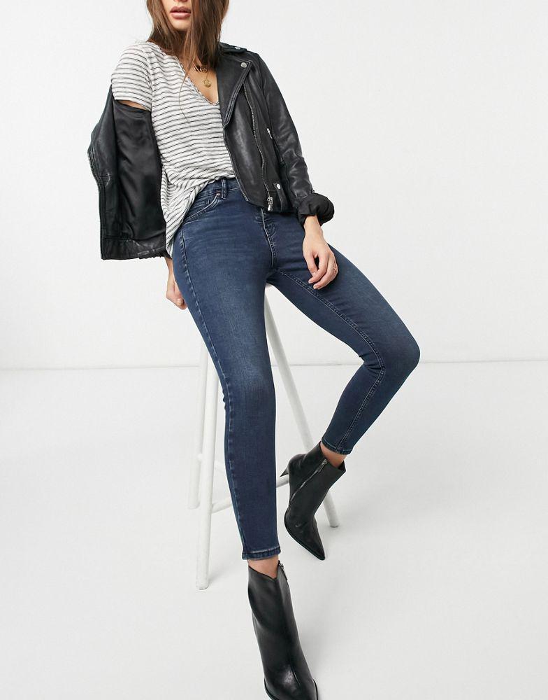商品Topshop|Topshop Jamie skinny jeans in blue,价格¥147,第1张图片