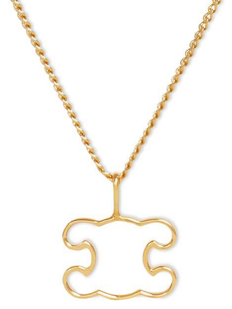 商品Celine|Triomphe frame金色饰面黄铜项链,价格¥3255,第1张图片