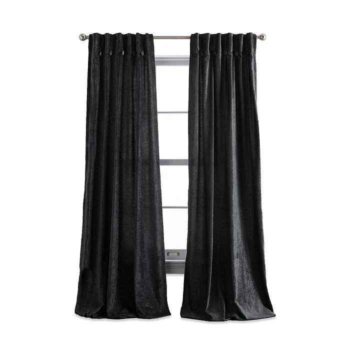 Classic Chenille 96" x 32" Inverted Pleat With Button Curtain Panel, Pair 商品