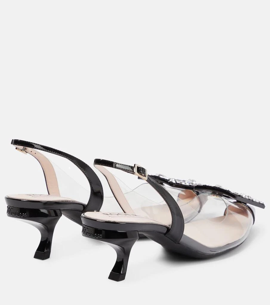 商品Roger Vivier|Virgule slingback PVC pumps,价格¥7581,第3张图片详细描述