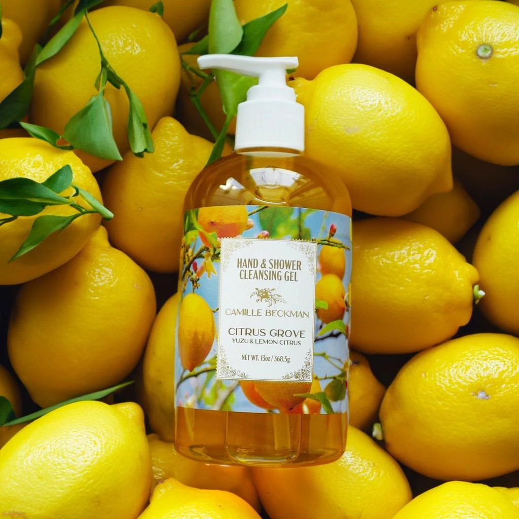 商品Camille Beckman|Hand & Shower Cleansing Gel 13oz Citrus Grove,价格¥119,第4张图片详细描述