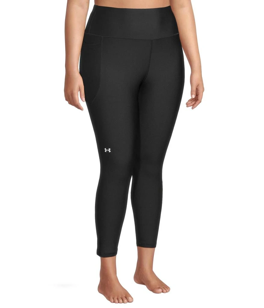 商品Under Armour|Plus Size HeatGear® Armour® High-Waisted No Slip Ankle Leggings,价格¥270,第2张图片详细描述
