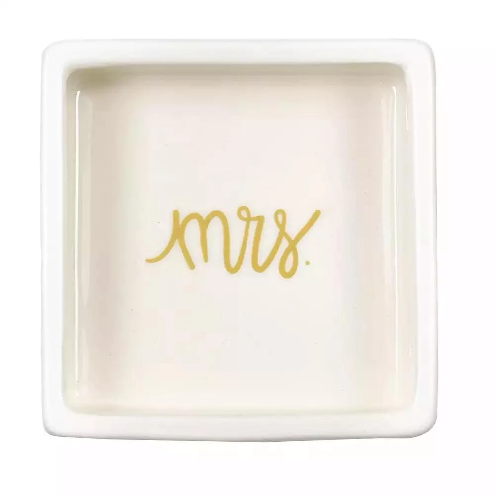 商品Coton Colors|by Laura Johnson Mr. and Mrs. Square Trinket Bowl Set/2,价格¥172,第1张图片
