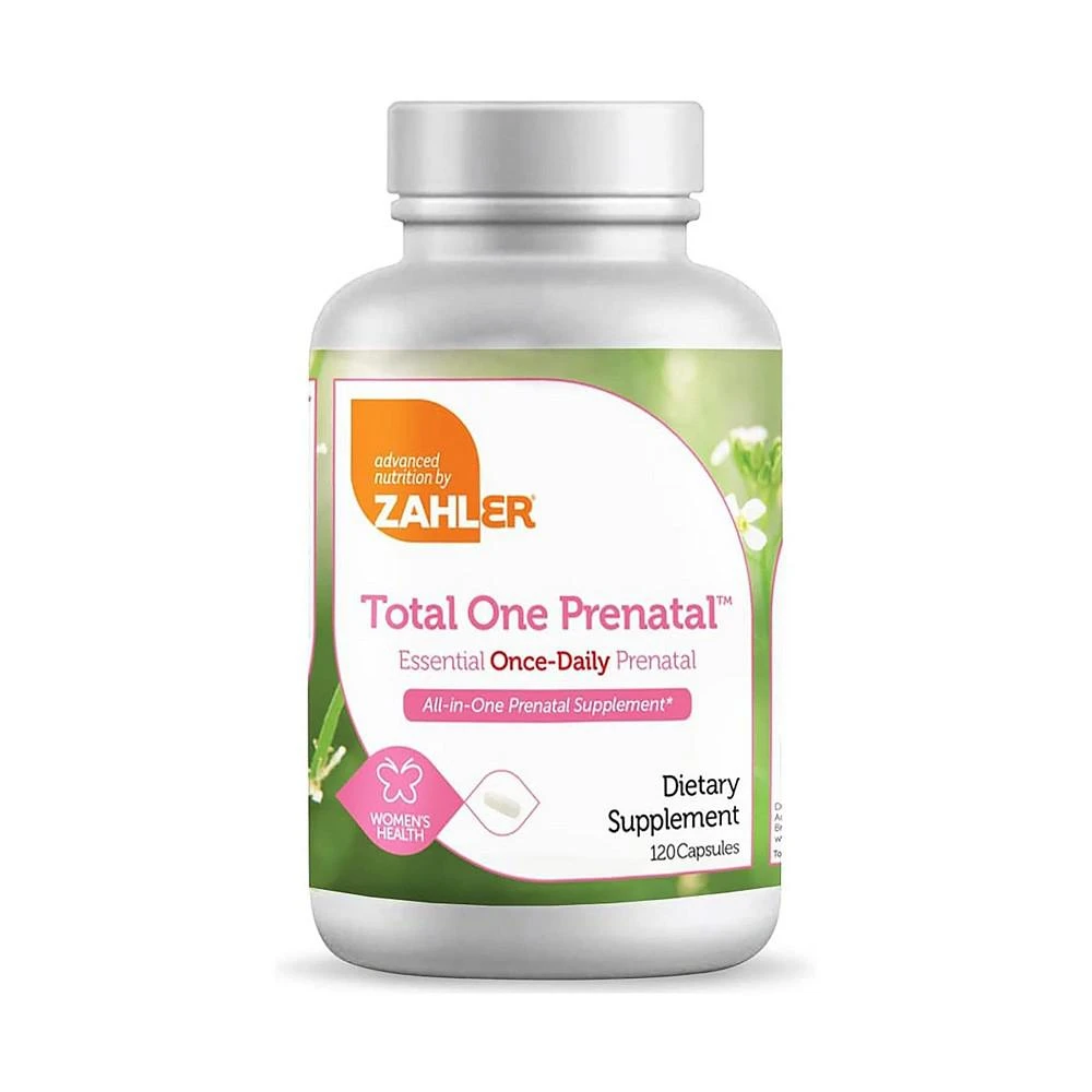 商品Zahler|Total One Prenatal Once-Daily Vitamins - 120 Capsules,价格¥194,第1张图片
