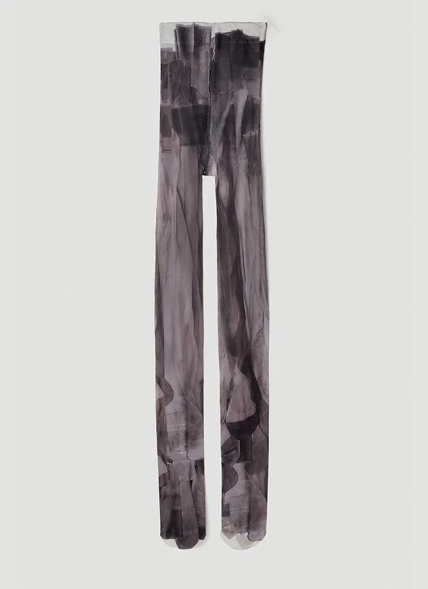 商品Acne Studios|Printed Tights in Black,价格¥384,第1张图片