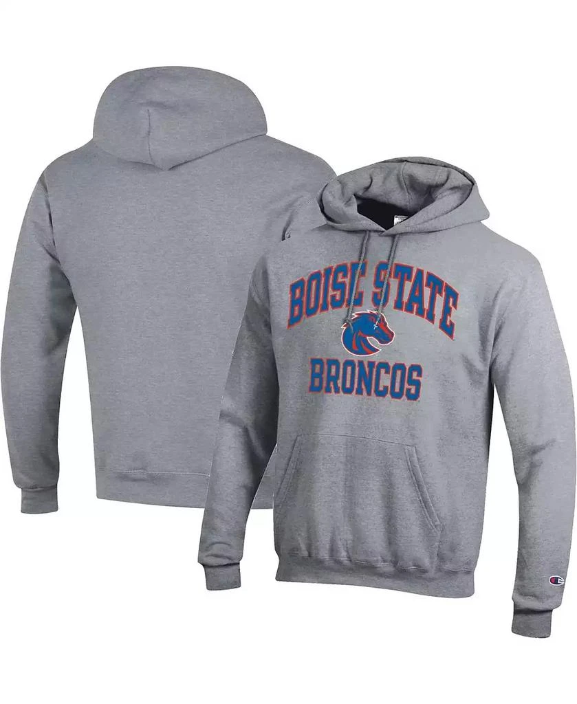 商品CHAMPION|Men's Heather Gray Boise State Broncos High Motor Pullover Hoodie,价格¥336,第1张图片