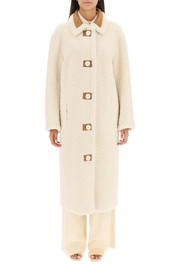 Stand studio 'kenca' long reversible coat in faux shearling商品第2张图片规格展示