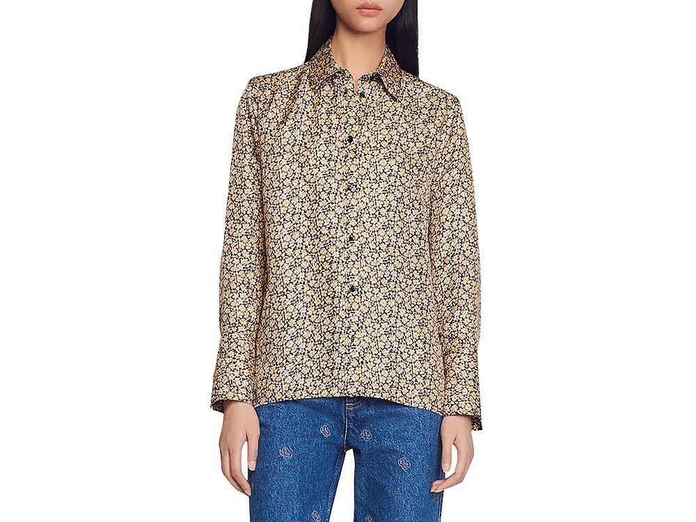 商品Sandro|Annita Floral Print Shirt,价格¥1681,第1张图片