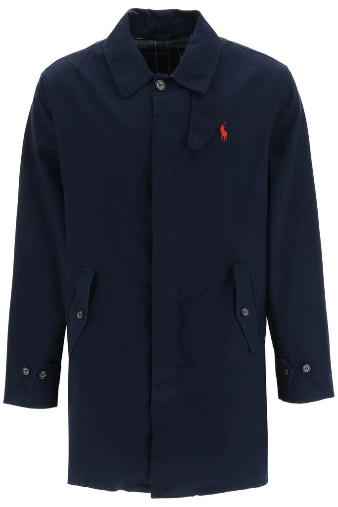 商品Ralph Lauren|Polo Ralph Lauren Twill Overcoat With Logo,价格¥1747,第1张图片