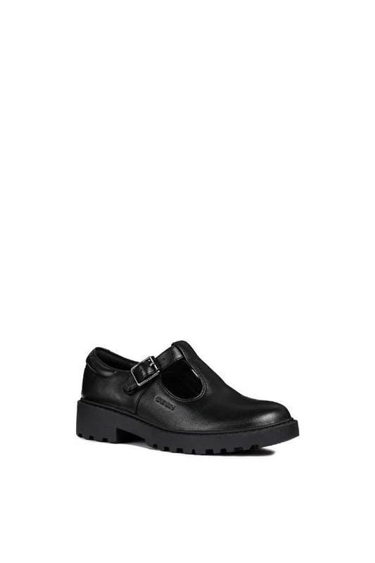 商品Geox|Geox Girls J Casey G. E Leather School Shoe (Black),价格¥679,第1张图片