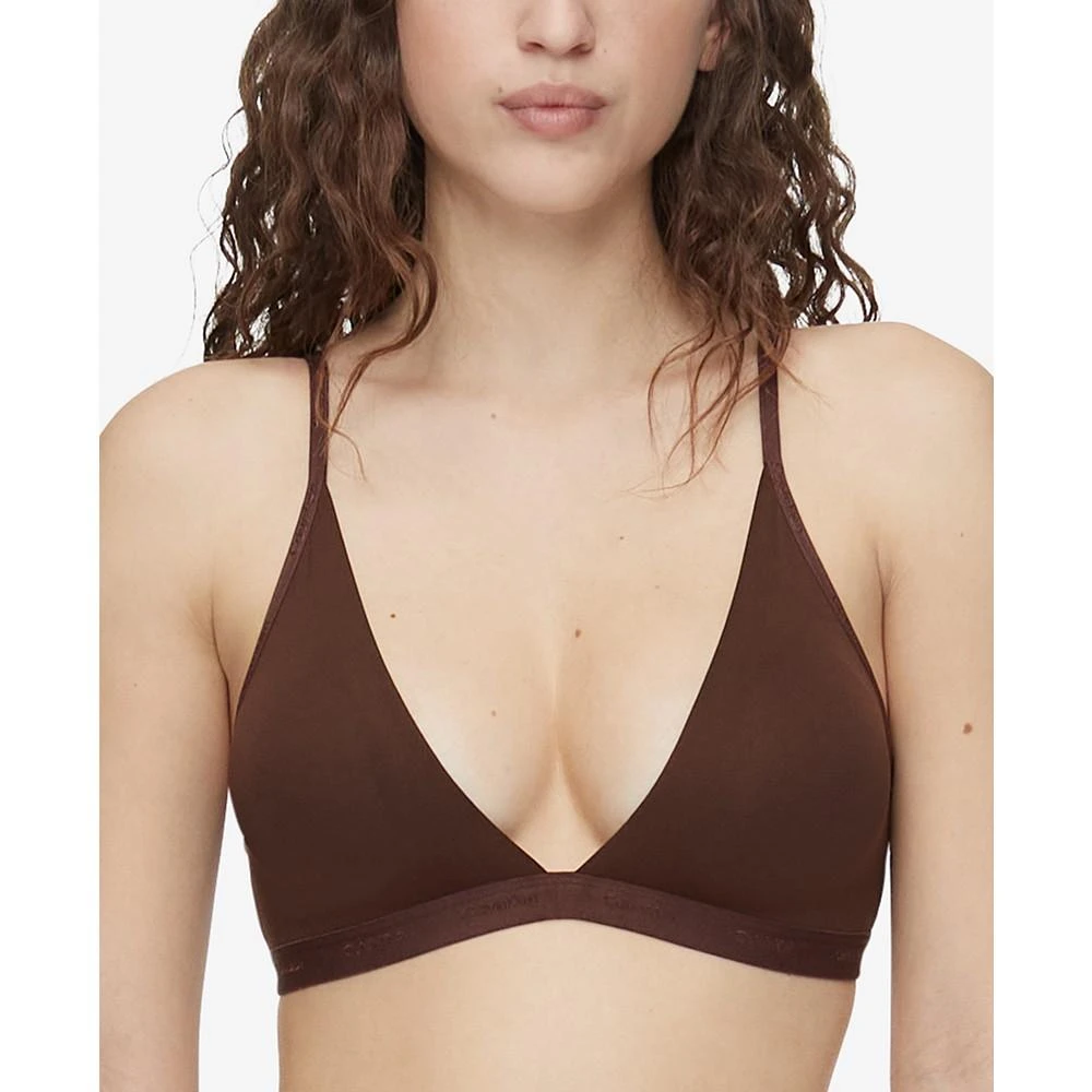 Calvin Klein Women's Form To Body Lightly Lined Triangle Bralette QF6758 1