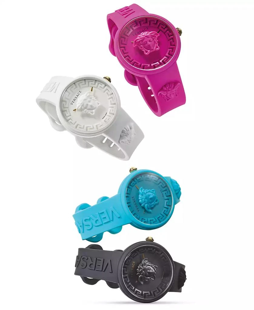 Women's Swiss Medusa Pop Yellow Silicone Strap Watch 39mm 商品