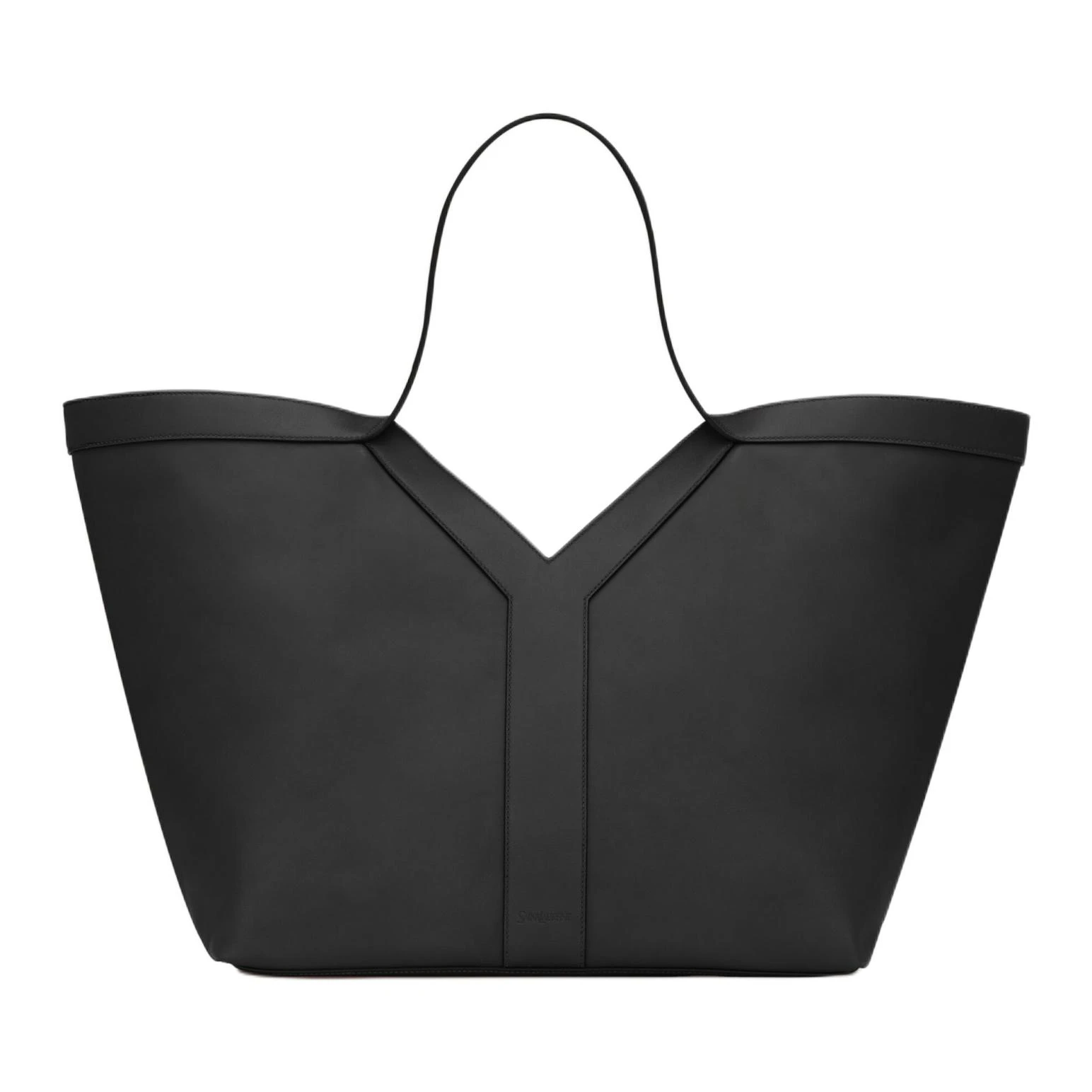 商品[国内直发] Yves Saint Laurent|圣罗兰 YSL Y Cabas 品牌Logo 钩扣开合 牛皮革 托特包Tote包购物袋手提包 女款 黑色,价格¥31903,第1张图片