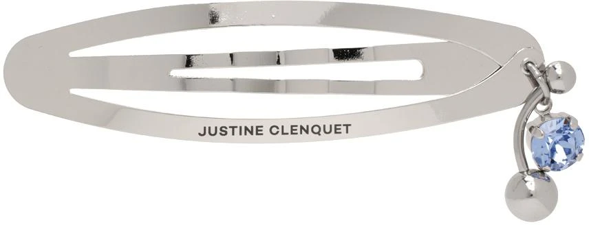 商品Justine Clenquet|Silver & Blue Andrew Hair Clip,价格¥243,第1张图片