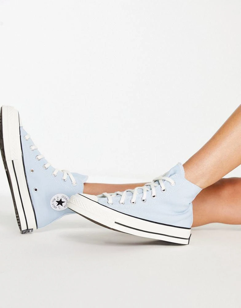 商品Converse|Converse Chuck Taylor 70 Hi trainers in baby blue,价格¥537,第4张图片详细描述