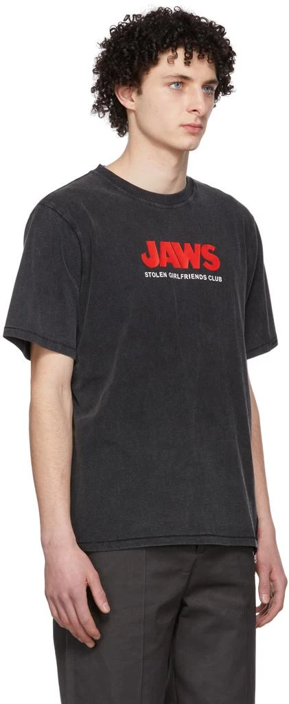 商品Stolen Girlfriends Club|Black Universal Pictures Edition 'Jaws' Logo T-Shirt,价格¥180,第2张图片详细描述