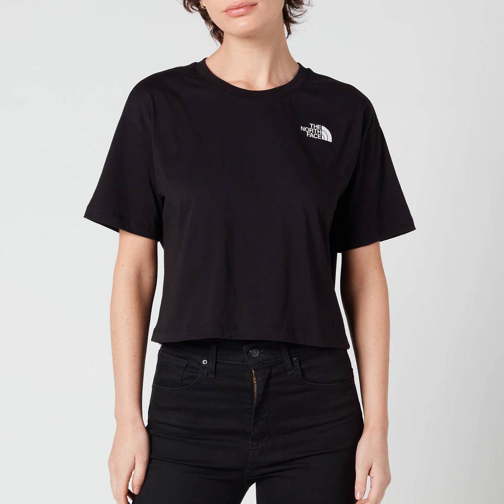 商品The North Face|The North Face Women's Cropped Simple Dome Short Sleeve T-Shirt - TNF Black,价格¥197,第1张图片