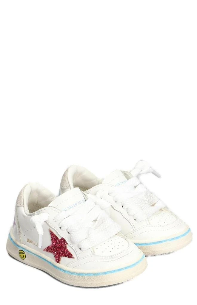 商品Golden Goose|Golden Goose Kids Ball Star Lace-Up Sneakers,价格¥1905,第3张图片详细描述