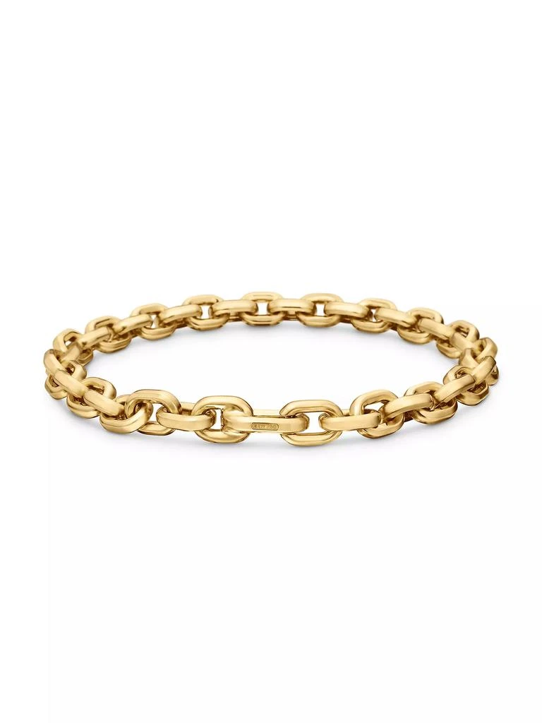 商品David Yurman|Deco Chain Link Bracelet in 18K Yellow Gold, 6.5MM,价格¥36712,第4张图片详细描述