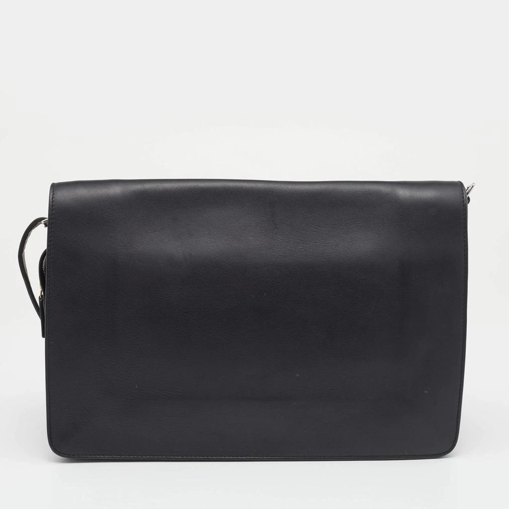 商品[二手商品] Celine|Celine Black Leather Clasp Flap Shoulder Bag,价格¥5583,第4张图片详细描述