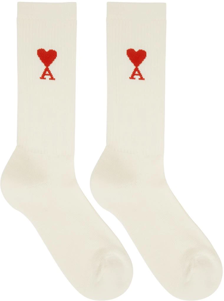 商品AMI|Three-Pack Multicolor Ami de Cœur Socks,价格¥661,第4张图片详细描述