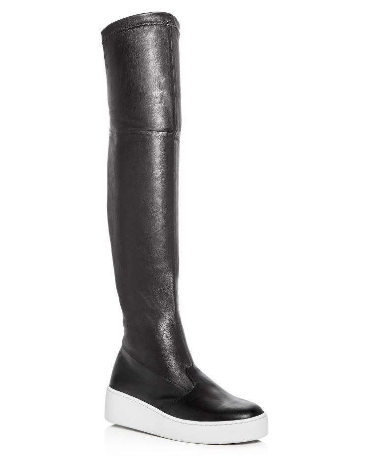 商品ROBERT CLERGERIE|Women's Tinatua Leather Platform Over-the-Knee Boots ,价格¥3766,第1张图片