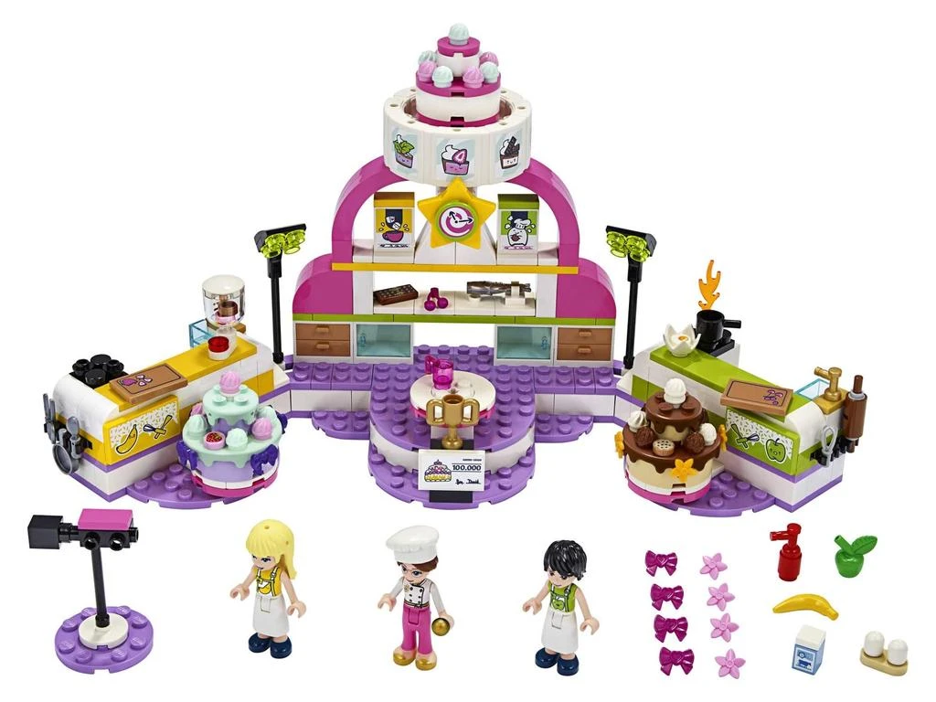 商品LEGO|LEGO Friends Baking Competition 41393 Building Kit, Set Baking Toy, Featuring 3 Friends Characters and Toy Cakes (361 Pieces),价格¥298,第1张图片
