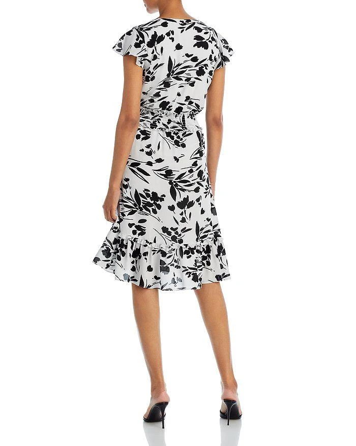 商品Tahari|Flutter Sleeve Faux Wrap Dress,价格¥482,第2张图片详细描述