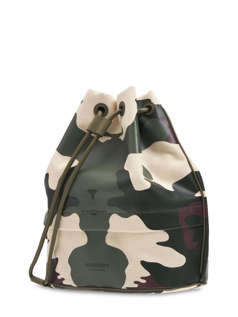 商品Burberry|Phoebe Cotton & Leather Camouflage Pouch,价格¥4339,第5张图片详细描述