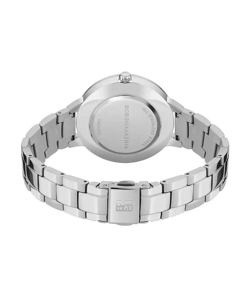 商品BCBG|Women's 3 Hands Silver-Tone Stainless Steel Bracelet Watch 32 mm,价格¥514,第3张图片详细描述