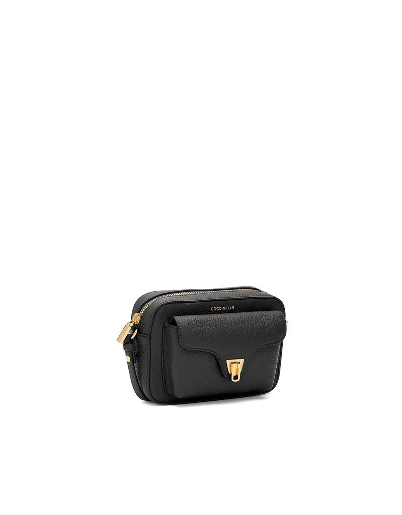 商品Coccinelle|Black Beat Soft Grainy Leather Mini Camera Bag,价格¥1107,第4张图片详细描述