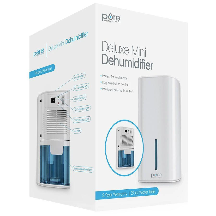 商品Pure Enrichment|Deluxe Mini Dehumidifier,价格¥576,第1张图片