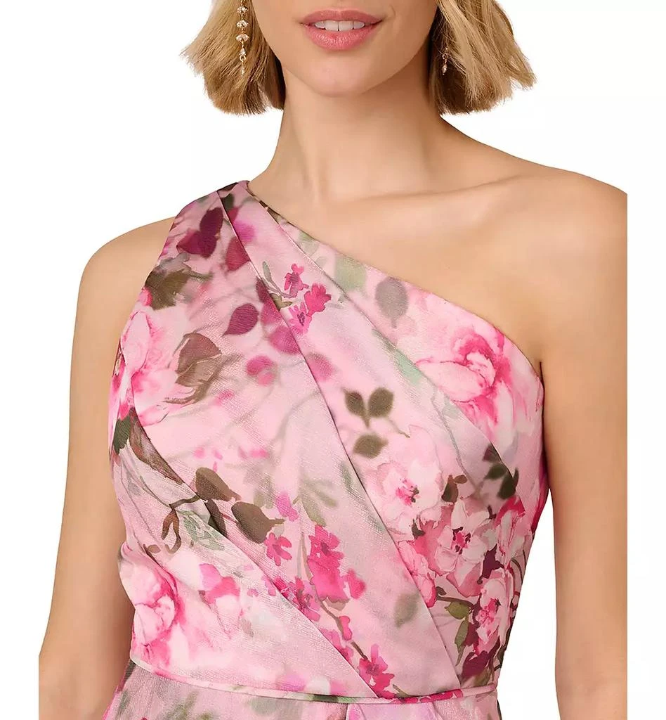 商品Adrianna Papell|Women's Floral One-Shoulder Dress,价格¥627,第3张图片详细描述