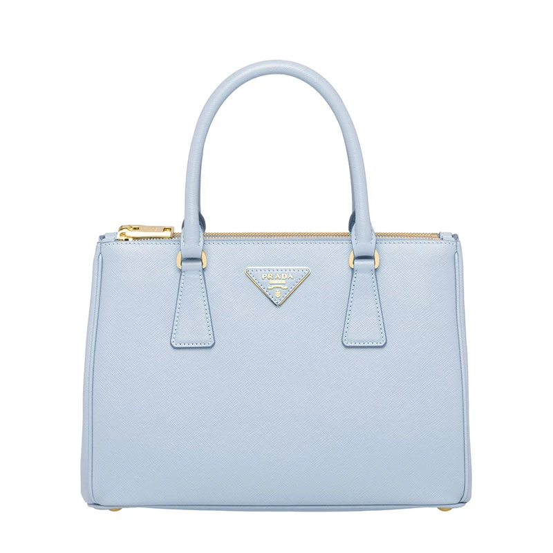 商品Prada|【预售3-7天】PRADA/普拉达 21年秋冬Galleria系列 女士浅蓝色Saffiano皮革附可拆卸调节皮革肩带拉链外袋手提斜跨单肩包1BA863_NZV_F0076_V_OOO,价格¥22954,第1张图片