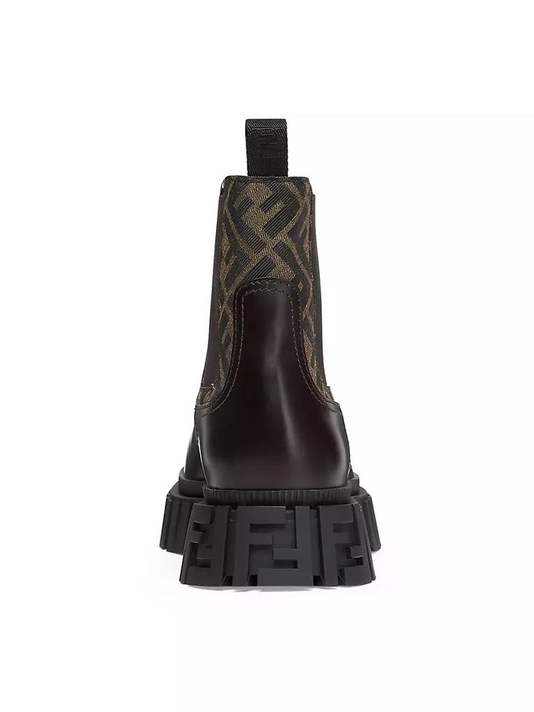 商品Fendi|Force Leather Lug-Sole Chelsea Boots,价格¥8101,第3张图片详细描述