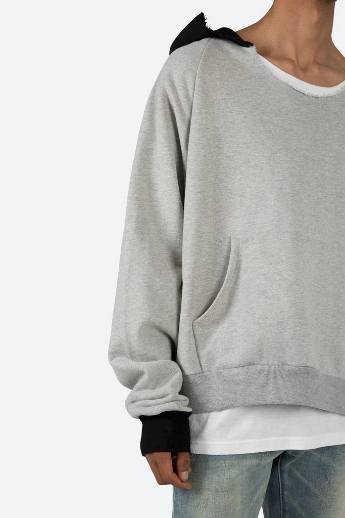 Cut Neck Hoodie - Grey 商品