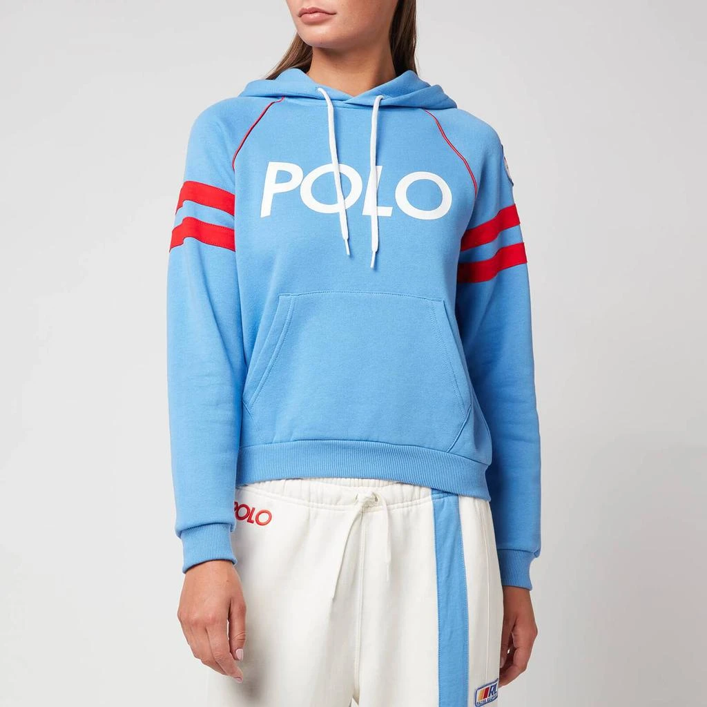 商品Ralph Lauren|Polo Ralph Lauren Women's Racing Hoodie - Summer Blue,价格¥681,第1张图片