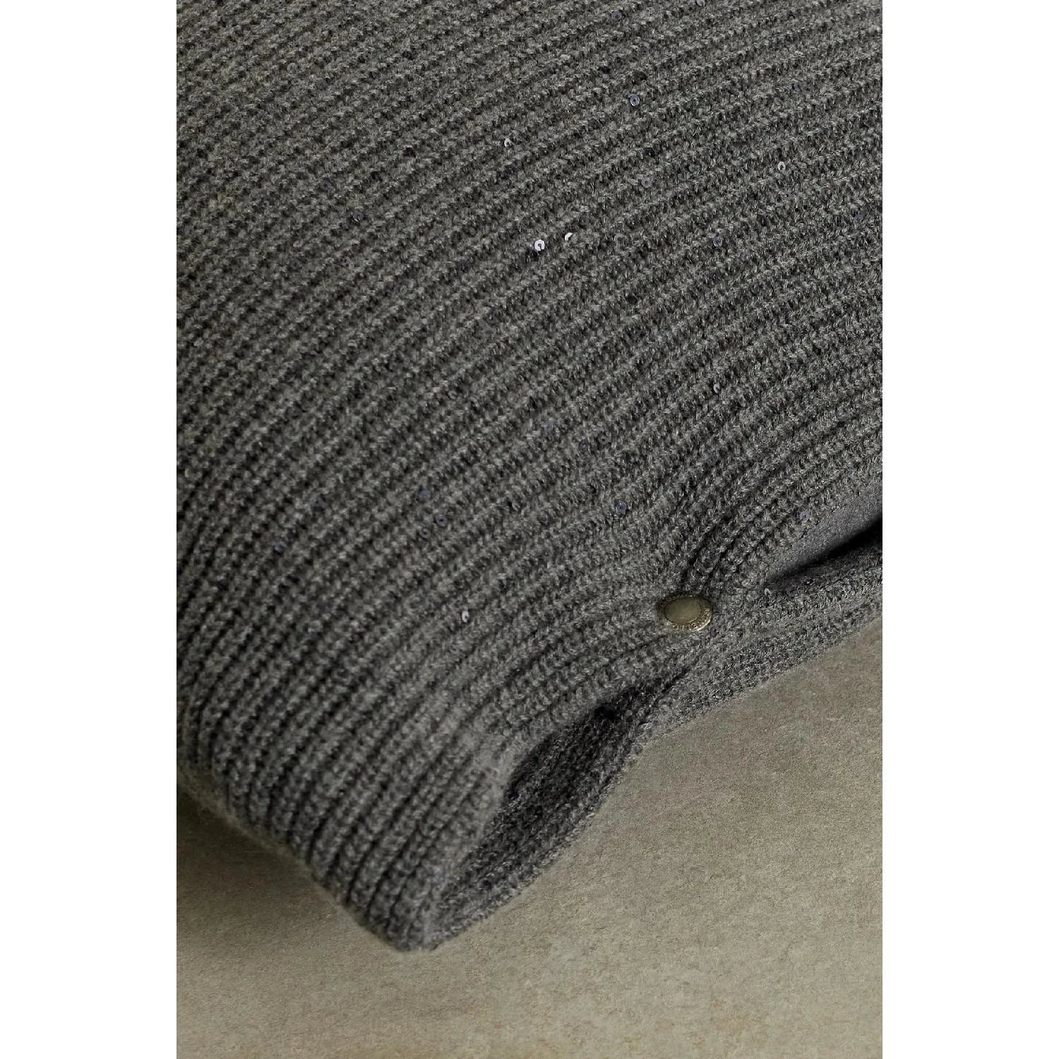包邮包税【预售7天发货】 BRUNELLO CUCINELLI 23秋冬 女士 家居用品 亮片缀饰罗纹羊绒真丝混纺靠垫 24772899113509082 ML7305E02CJ079  商品
