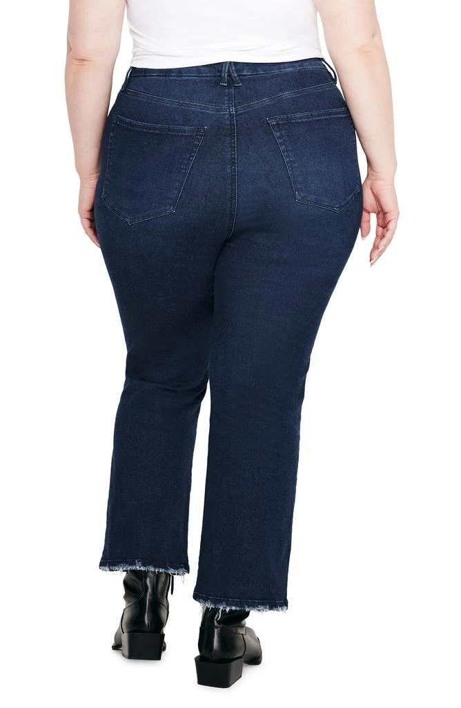 商品Good American|Good Legs Crop Mini Bootcut Jeans,价格¥320,第4张图片详细描述
